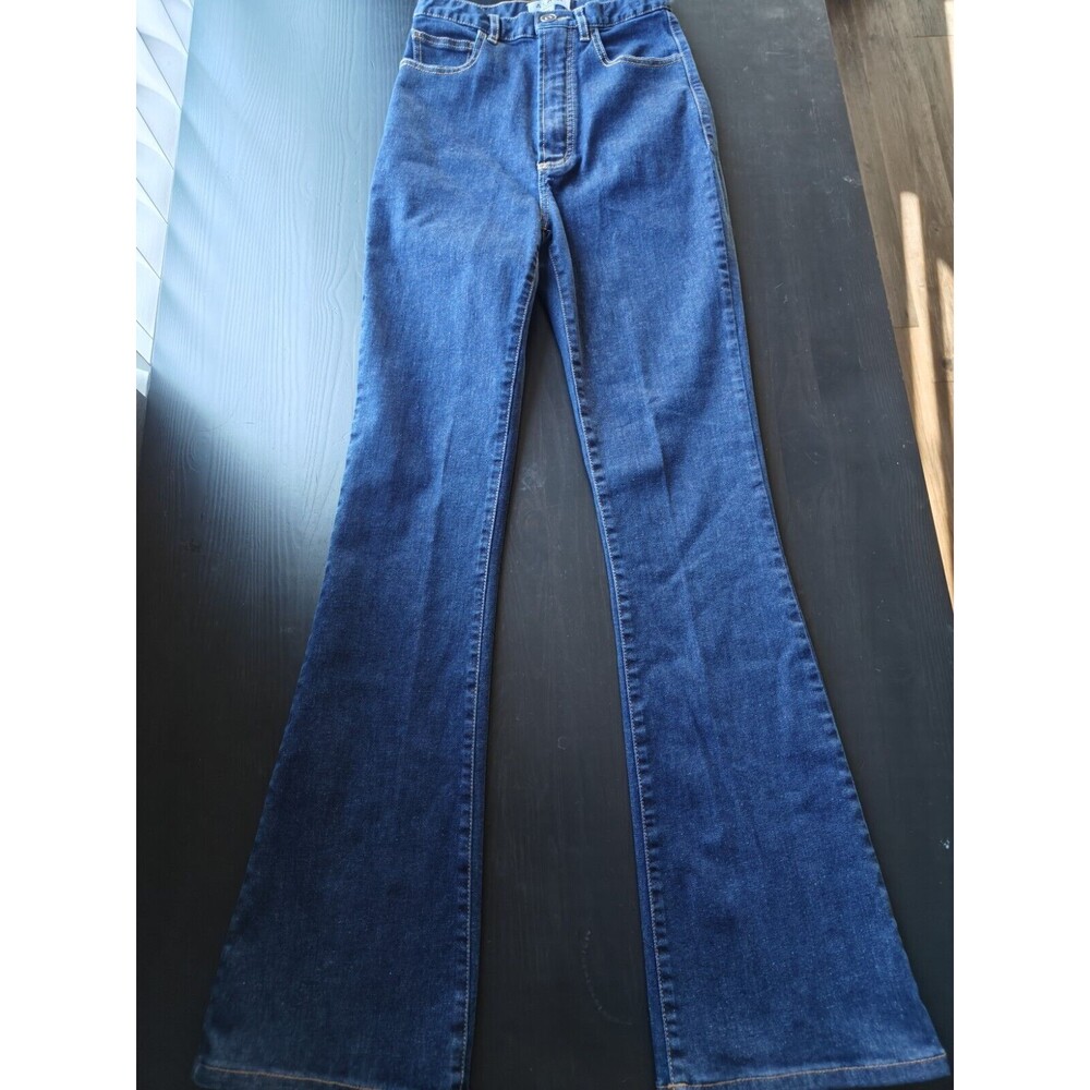Alaia Jeans Pants Sz36 Blue Denim $1195 High Rise Dark Wash Luxury Paris